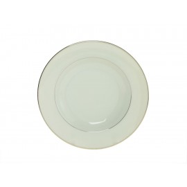 Christofle Plato Hondo con Ala Blanco Platino Albi Platine - Envío Gratuito