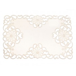 Home Elements Carpeta Cuadrada Alondra Beige - Envío Gratuito