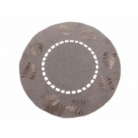 Home Elegance Carpeta Redonda Café 40 cm - Envío Gratuito