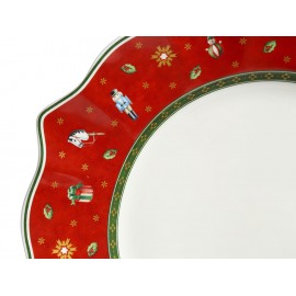 Villeroy & Boch Plato Trinche Rojo Toy's Delight - Envío Gratuito