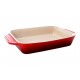 Le Creuset Platón Rectangular Rojo 33 cm - Envío Gratuito