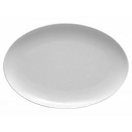 Noritake Platón Ovalado Swilr Blanco - Envío Gratuito