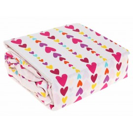 Agatha Ruiz de la Prada Juego de Sábanas Matrimonial Hearts & Flowers Multicolor - Envío Gratuito