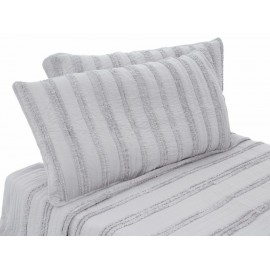 Lefko Set de Colcha Romantic King Size Gris - Envío Gratuito