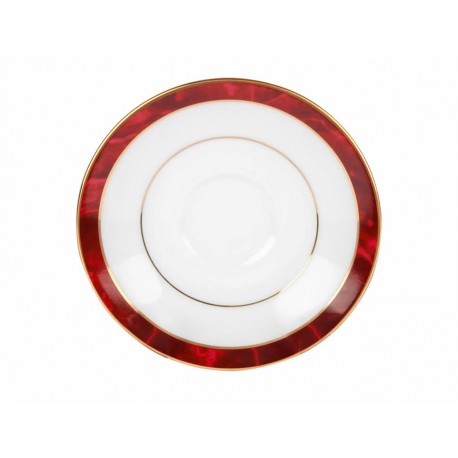 Noritake Plato Para Taza de Moka Marble Blanco - Envío Gratuito