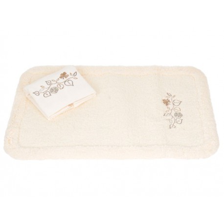 Casale Home Set con Borde Sara Juego de Baño Beige - Envío Gratuito