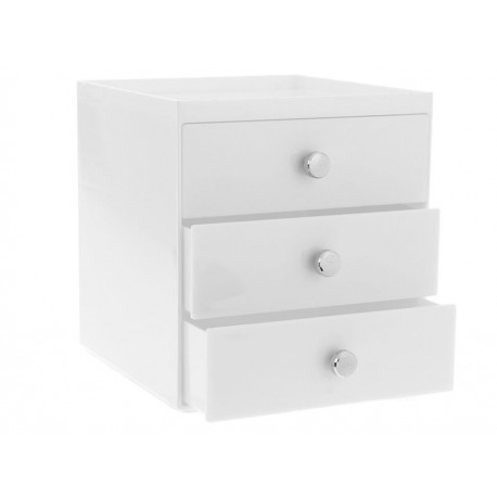 Interdesign Organizador con 3 Cajones Blanco - Envío Gratuito