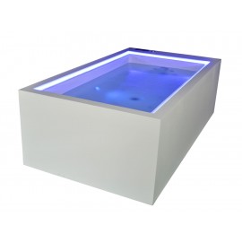 Aquaspa Tina con Hidromasaje Blanco Serie Nova 7000 con Blower - Envío Gratuito