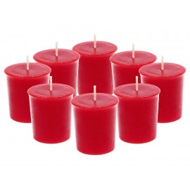 Haus Paquete de 8 Velas Flat Rojo - Envío Gratuito