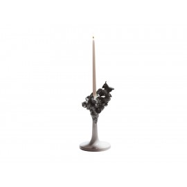 Lladró Escultura Naturo - Candelabro Sencillo (Gris) - Envío Gratuito