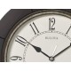 Reloj de pared Bulova C4256 Café - Envío Gratuito