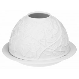 Bernardaud Litofanía Sweet Peas T-Light Blanca - Envío Gratuito