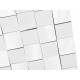 Silver Squares Espejo Contemporáneo Gris Acero - Envío Gratuito