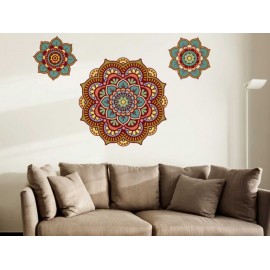 Mandala Verde Vinilo Decorativo - Envío Gratuito