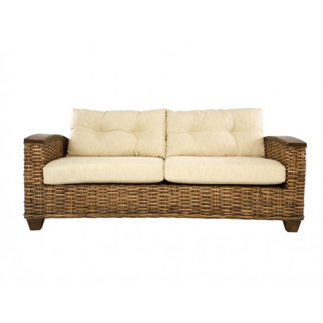 Love Seat Contemporáneo Lottus Cadiz natural - Envío Gratuito