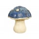 L-World Figura Decorativa Mushroom Cristal Azul - Envío Gratuito