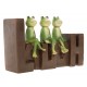 L-World Figura Decorativa Ranas Laugh Multicolor - Envío Gratuito