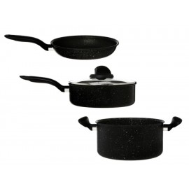 T-Fal Batería de Cocina 4 Piezas Negro - Envío Gratuito