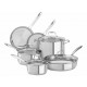 Kitchenaid Bateria de Cocina Acero Inoxidable 10 Piezas - Envío Gratuito