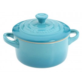 Le Creuset Mini Cocotte Redonda 10 cm Azul Caribbean - Envío Gratuito