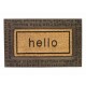 Inter Hello Tapete de Entrada 45 x 75 Beige - Envío Gratuito