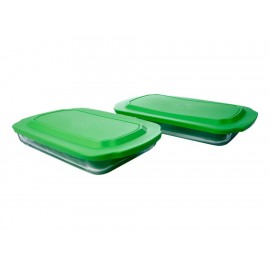 Libbey Set de Refractarios 4 Piezas Verde - Envío Gratuito