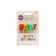 Wilton Velas de Letras Happy Birthday - Envío Gratuito