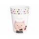 Crown Baccara Juego de 4 Vasos Baby Pig - Envío Gratuito