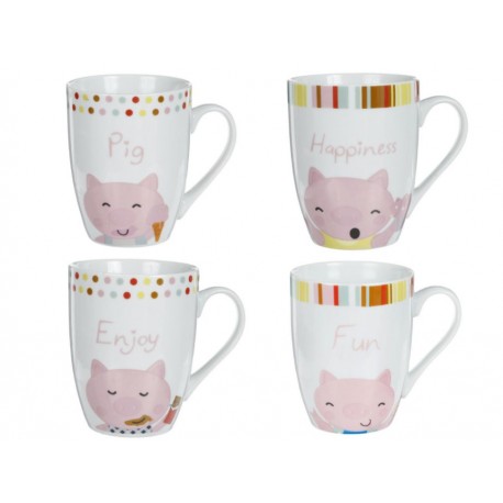 Haus Set de 4 Tazas Pigglett - Envío Gratuito