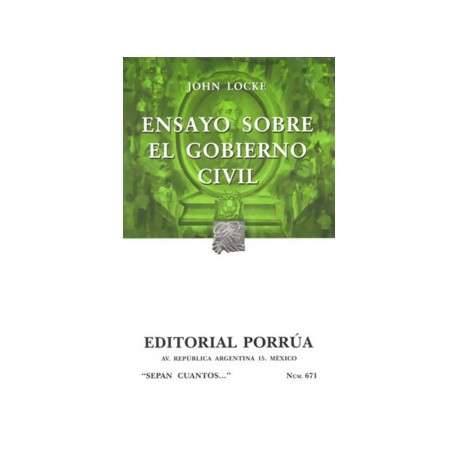 Ensayo Sobre el Gobierno Civil Vl - Envío Gratuito