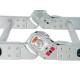 Multiescalera telescópica Werner M1A 6 12BMX plata - Envío Gratuito