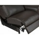 Reclinable brazo derecho Zarkin Moretti 2 chocolate - Envío Gratuito