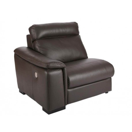 Reclinable brazo izquierdo Zarkin Moretti 2 chocolate - Envío Gratuito