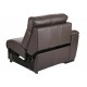 Reclinable brazo izquierdo Zarkin Moretti 2 chocolate - Envío Gratuito