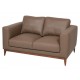 Love Seat Contemporáneo Boal Floresta tabaco - Envío Gratuito