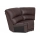 Sillón esquinero de piel Boal Carter chocolate - Envío Gratuito