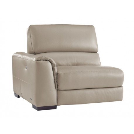 Sillón Electrico Brazo Izquierdo Natuzzi Davide Contemporáneo taupe - Envío Gratuito