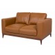 Love Seat Contemporáneo Boal Floresta ocre - Envío Gratuito