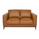 Love Seat Contemporáneo Boal Floresta ocre - Envío Gratuito