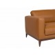 Love Seat Contemporáneo Boal Floresta ocre - Envío Gratuito