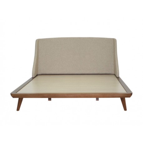 Cama Queen Size Setohe Ambrogio beige - Envío Gratuito