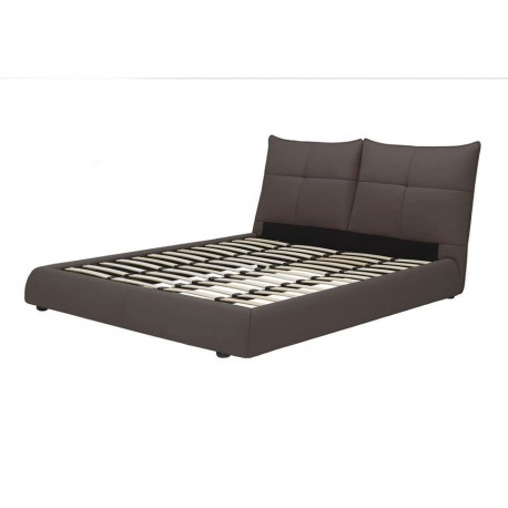 Cama queen size Kuka taupe - Envío Gratuito