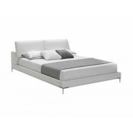 Cama matrimonial Kuka Carmine blanca - Envío Gratuito