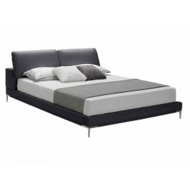 Cama king size Kuka Carmine gris obscuro - Envío Gratuito