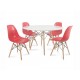 Silla Copacabana Wood Trendy rojo - Envío Gratuito