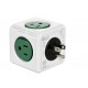 Adaptador PowerCube Allocacoc 4100GN USORPC verde - Envío Gratuito