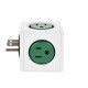 Adaptador PowerCube Allocacoc 4100GN USORPC verde - Envío Gratuito