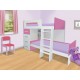 Litera Wilhem Muebles Teens rosa - Envío Gratuito