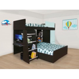 Litera Wilhem Muebles Billy azul - Envío Gratuito