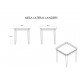 Mesa Lateral Contemporánea Dixy Landers café claro - Envío Gratuito